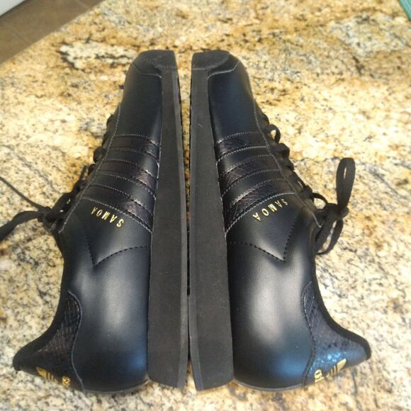 Adidas Samoa Size 10 Black Walking Running FV4991 - Picture 9 of 12